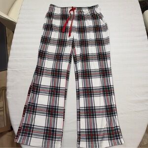 Stars Above Plaid Lounge Pants with Red Accents